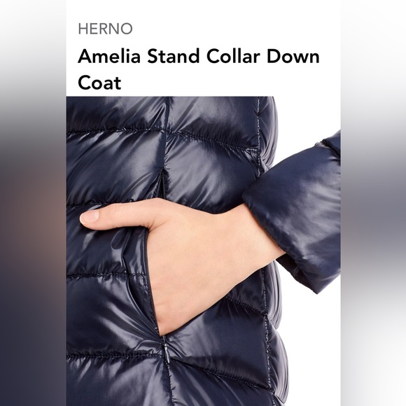 Herno Amelia Stand Collar Down Coat
Navy Size 52 (Equals 16) - Picture 5 of 6
